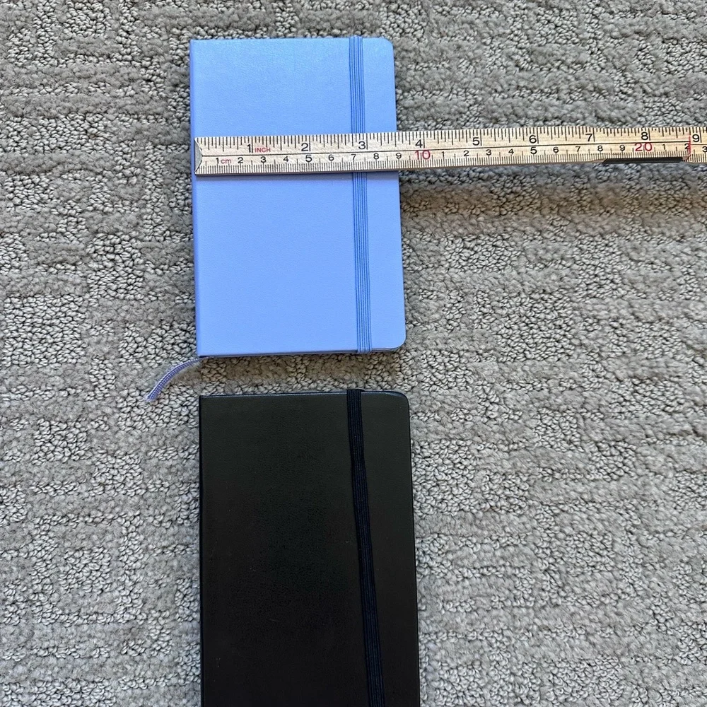 Moleskine Black and Light Blue (lavender)  192pg Ruled Pocket Notebook
